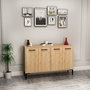 Hanah Home Sapphire Oak Consola Roble Zafiro 120x75x29.6cm Mueble Roble Zafiro Elegante y Funcional
